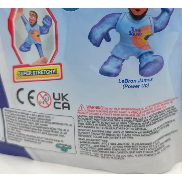 Heroes of Goo Jit Zu Space Jam A New Legacy Lebron James Stretch Toy Figure - Picture 8 of 8